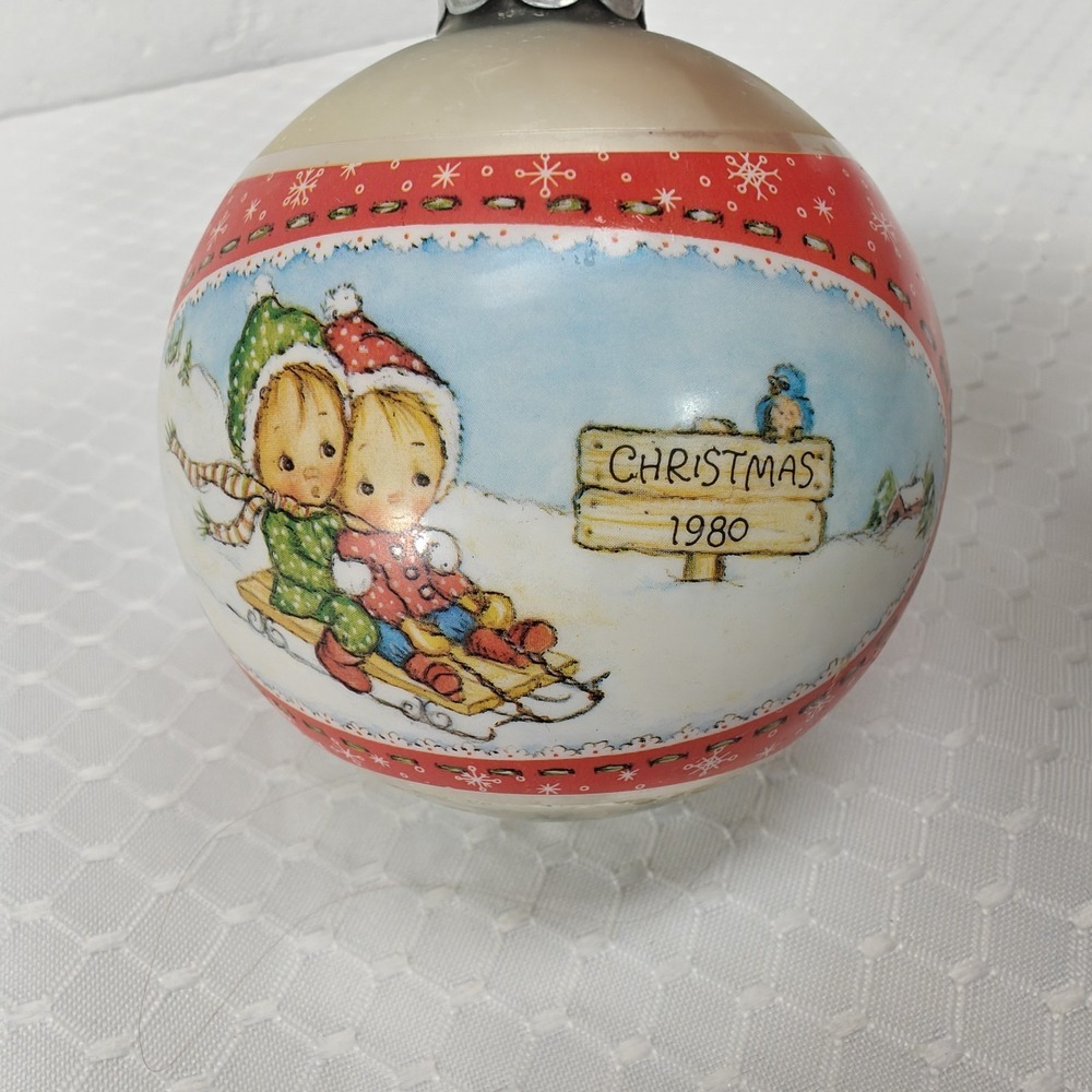 VTG Hallmark Betsey Clark 1980 Christmas Ornament Glass